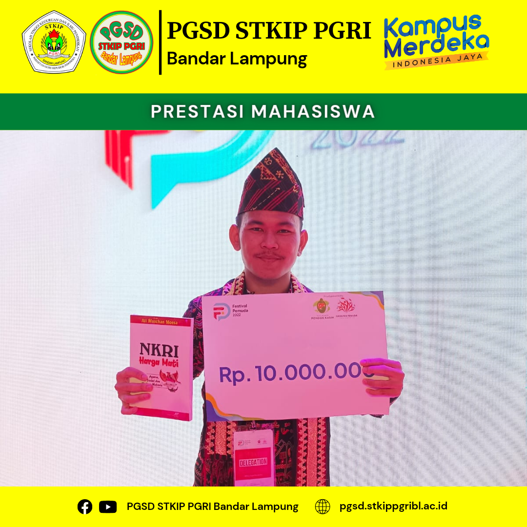 STKIP PGRI Bandar Lampung Raih Juara 3 Project Unggulan Festival Pemuda 2022